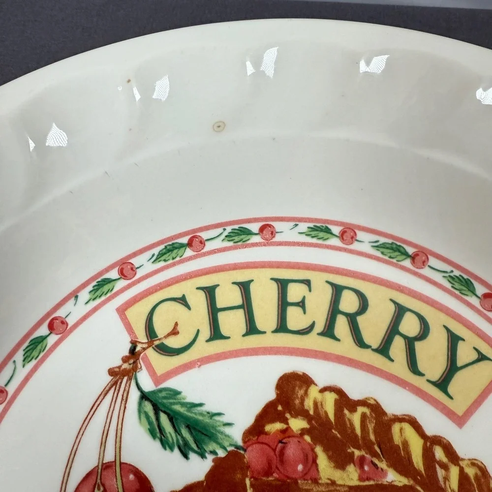Golden Pie Collection Cherry Pie Recipe Pie Plate Dishwasher Microwave Oven Safe